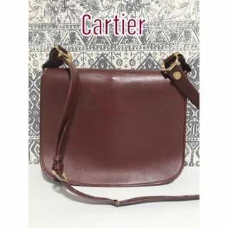 Cartier カルティエ マストライン レザー  ショルダーバッグ 斜め掛け