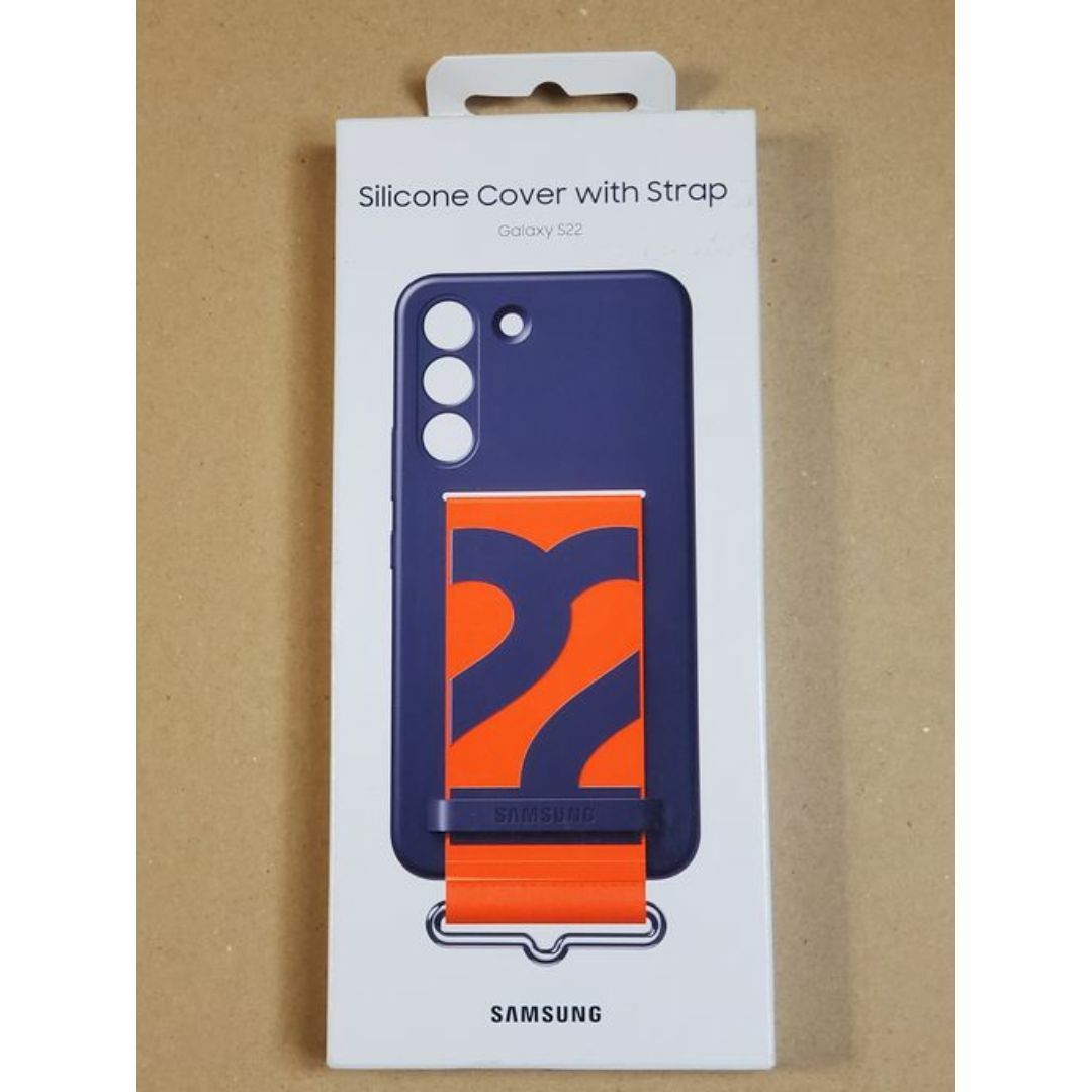 SAMSUNG(サムスン)のGalaxy S22 シリコンカバー ストラップ付き 純正品 スマホ/家電/カメラのスマホアクセサリー(Androidケース)の商品写真