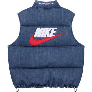 【Mサイズ】Supreme x Nike Denim Puffer Vest