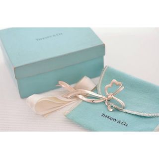 Tiffany & Co. - ★ティファニー★925★リボン★ラージ★ブローチ★シルバー