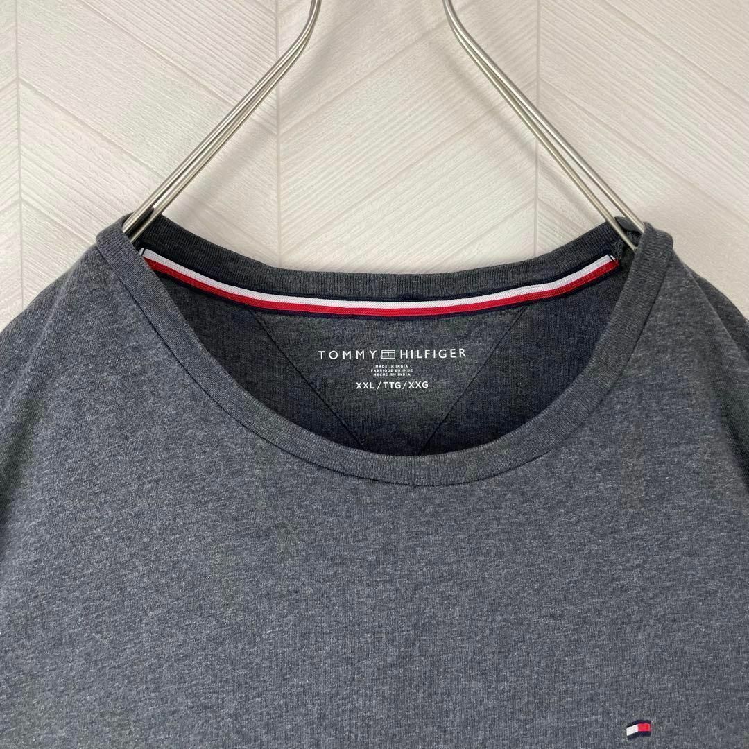 TOMMY HILFIGER(トミーヒルフィガー)のトミー ヒルフィガー Tシャツ オーバーサイズ 刺繍ロゴ ワンポイント US古着 メンズのトップス(Tシャツ/カットソー(半袖/袖なし))の商品写真