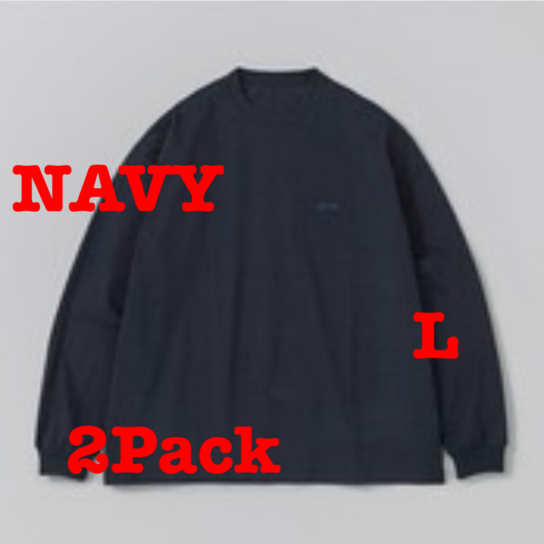 1LDK SELECT(ワンエルディーケーセレクト)のennoy 2Pack L/S T-Shirts NAVY L ロンT メンズのトップス(Tシャツ/カットソー(七分/長袖))の商品写真
