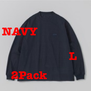 ワンエルディーケーセレクト(1LDK SELECT)のennoy 2Pack L/S T-Shirts NAVY L ロンT(Tシャツ/カットソー(七分/長袖))