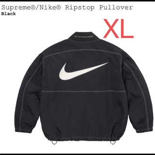 シュプリーム(Supreme)のSupreme Nike Ripstop Pullover Black XL(ナイロンジャケット)