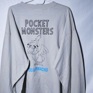 ポケモン(ポケモン)の新品 ロンT 4L ピカチュウ ウッウ ポケモン 長袖Tシャツ ゲーム アニメ(Tシャツ/カットソー(七分/長袖))