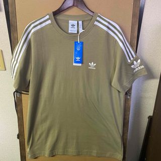 アディダス(adidas)の【新品】 adidas originals 3ストライプ Tシャツ XLサイズ(Tシャツ/カットソー(半袖/袖なし))