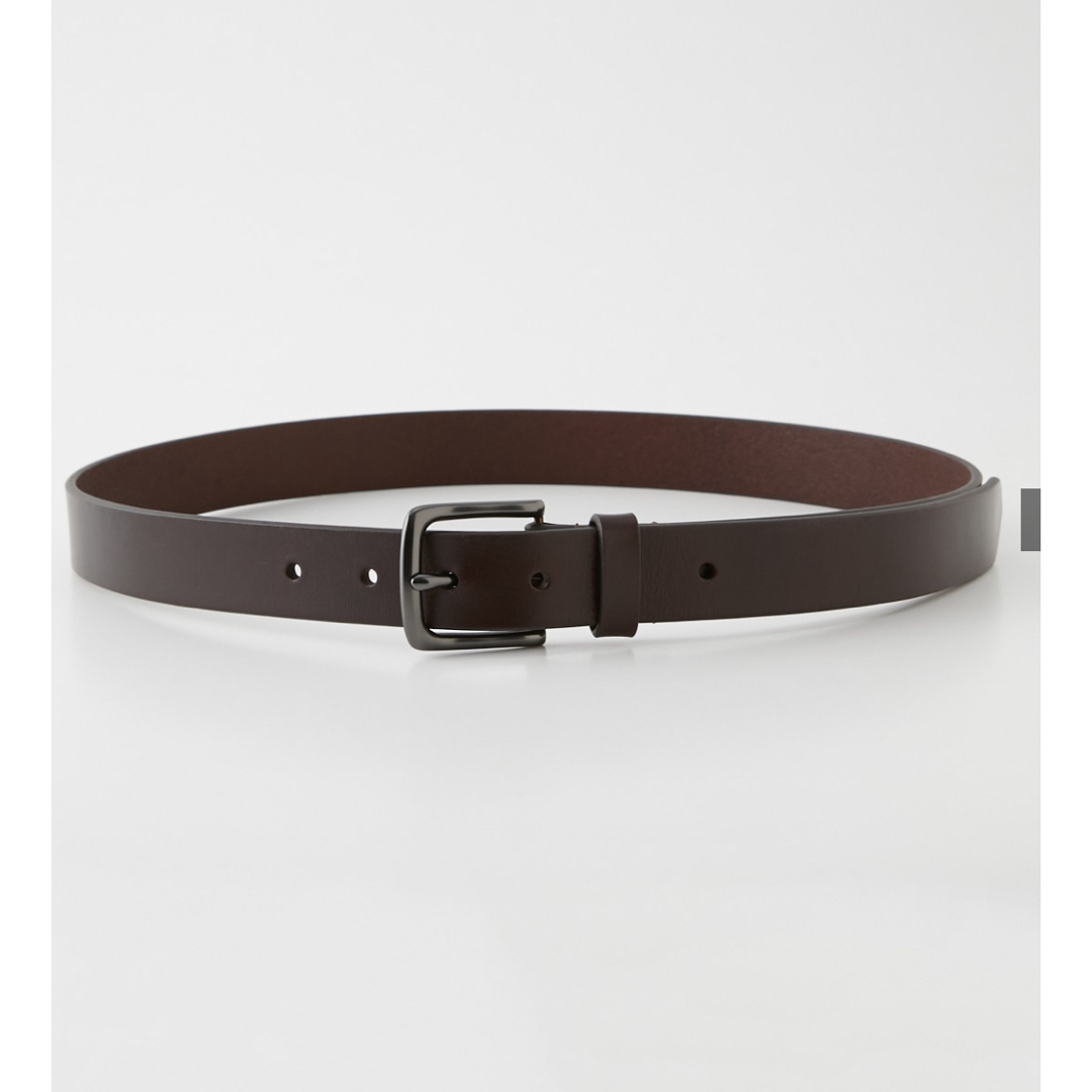 AZUL by moussy(アズールバイマウジー)のAZUL アズール　BASIC LEATHER BELT レザー　ベルト　茶色 メンズのファッション小物(ベルト)の商品写真