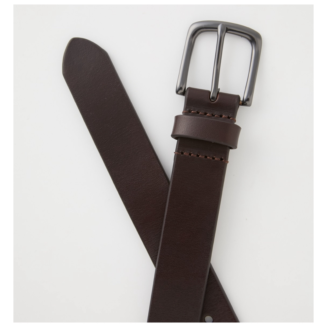 AZUL by moussy(アズールバイマウジー)のAZUL アズール　BASIC LEATHER BELT レザー　ベルト　茶色 メンズのファッション小物(ベルト)の商品写真