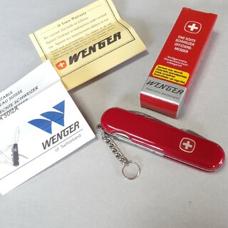 ウェンガー(Wenger)の新品　箱と説明書付き　WENGERウェンガーアーミーナイフ　No.11101(登山用品)