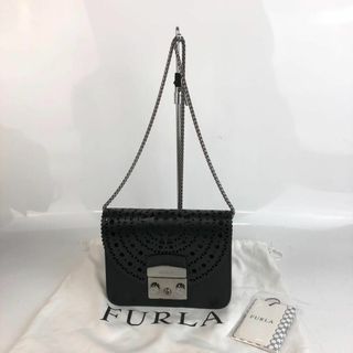 フルラ(Furla)のFURLA フルラ メトロポリス チェーン ショルダーバッグ ブラック(ショルダーバッグ)