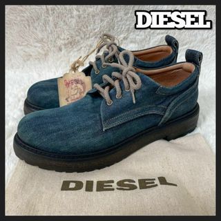 ディーゼル(DIESEL)の新品 タグ付き DIESEL デニム オックスフォード シューズ ローファー 靴(ローファー/革靴)