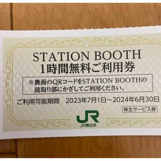 ミニレター込！JR東日本STATION BOOTH 1時間無料券 5枚(その他)