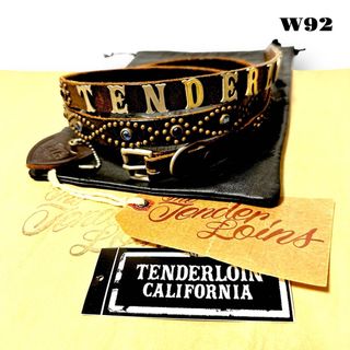 TENDERLOIN - ★限定出品★ TENDERLOIN HTC PORTER ナローベルト 黒青 M