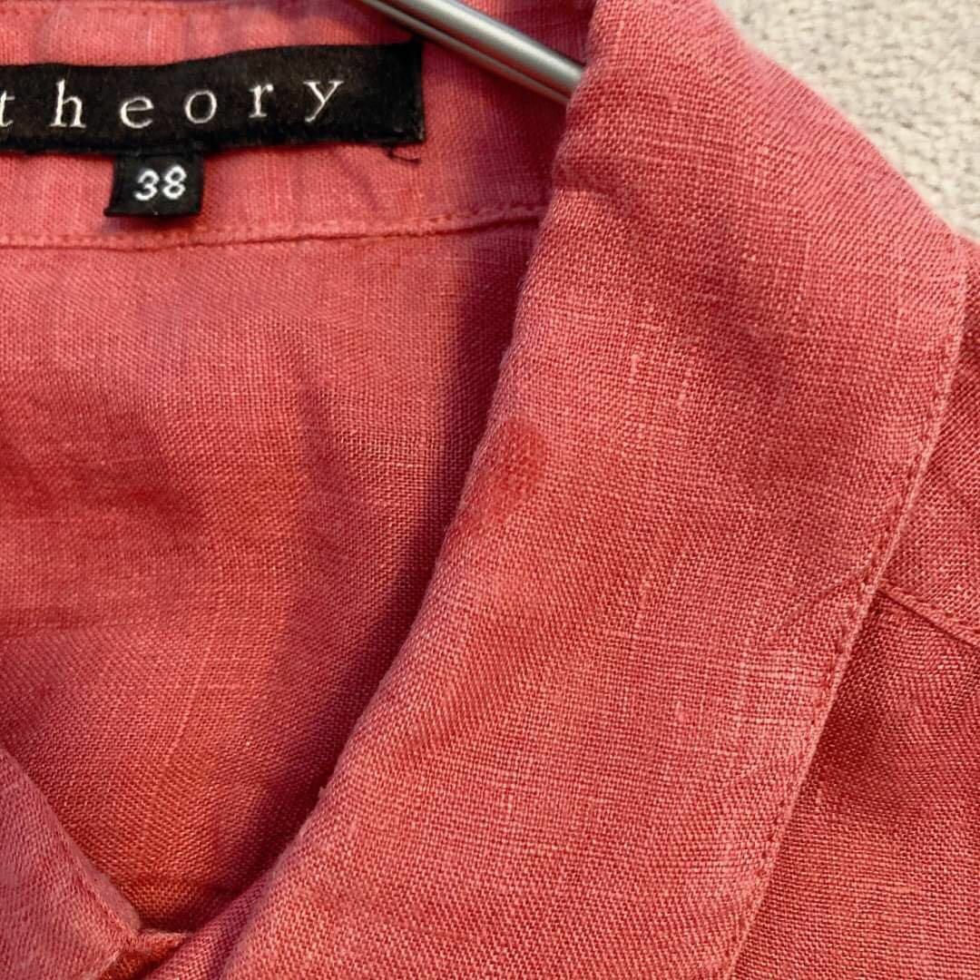 theory(セオリー)の【theory】セオリー（38）長袖シャツ　麻100% トップス レディースのトップス(シャツ/ブラウス(長袖/七分))の商品写真