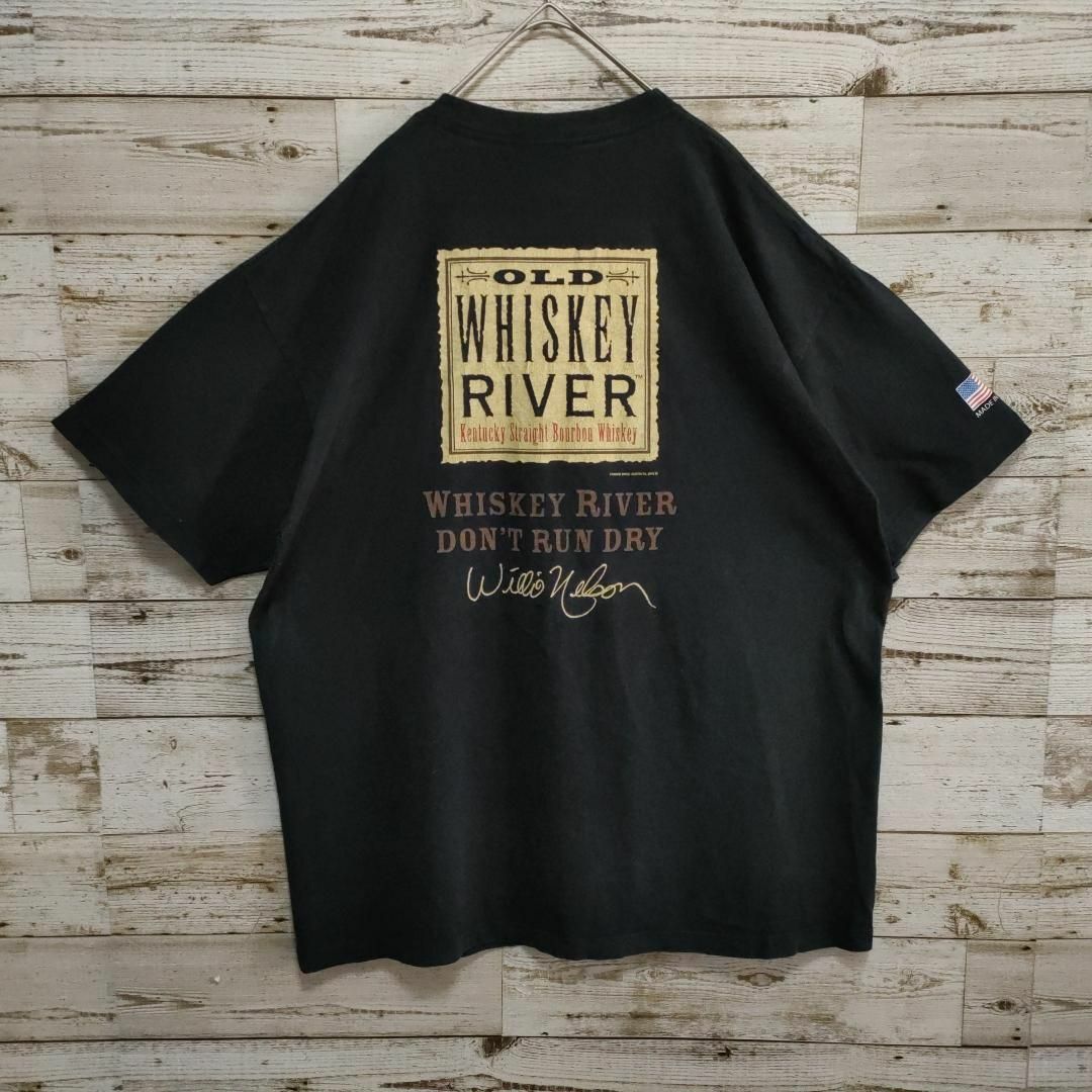 【587】90sUS製OldWhiskeyRiverシングルステッチＴシャツ古着 メンズのトップス(Tシャツ/カットソー(半袖/袖なし))の商品写真