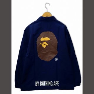 アベイシングエイプ(A BATHING APE)のアベイシングエイプ サル ロゴ プリント ナイロン コーチジャケット 2XL(ブルゾン)