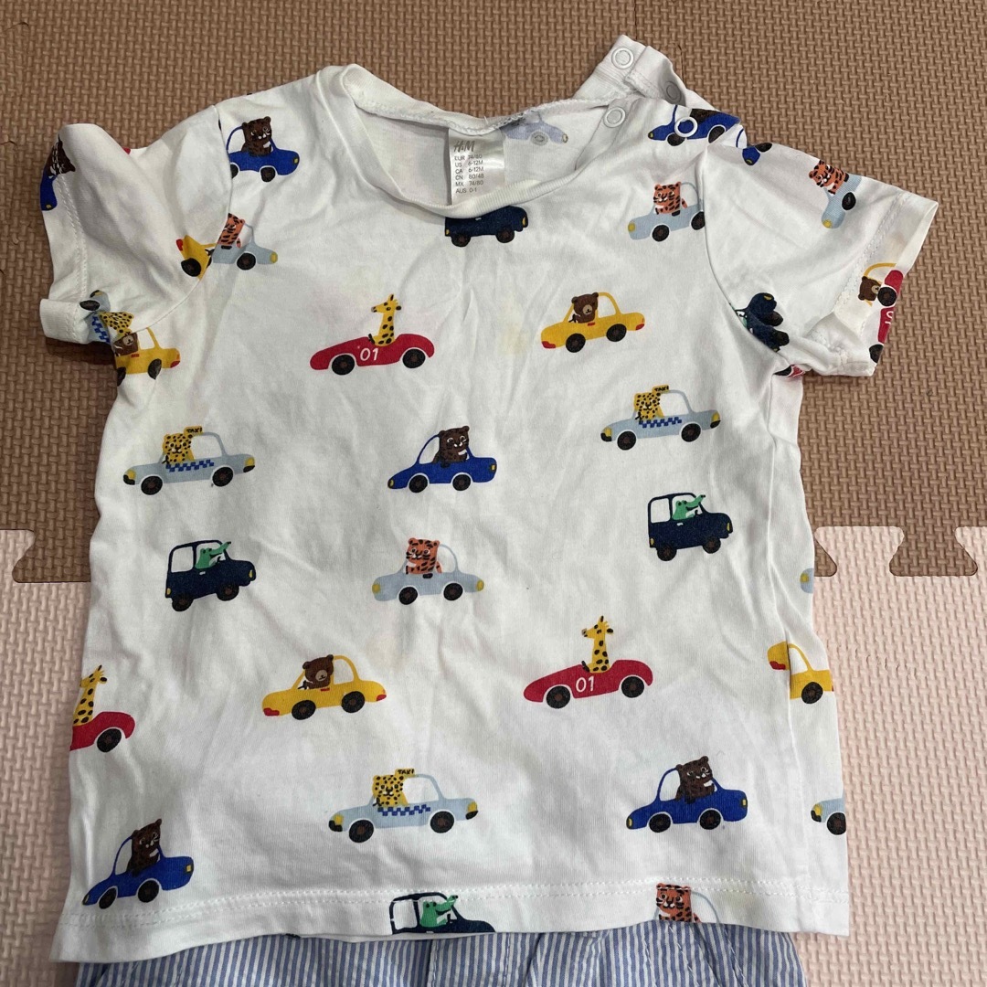 H&M(エイチアンドエム)のH&M 上下セット6-12M キッズ/ベビー/マタニティのベビー服(~85cm)(Ｔシャツ)の商品写真