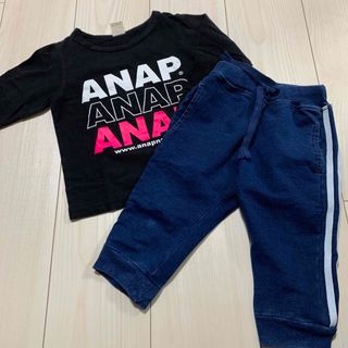 アナップキッズ(ANAP Kids)のアナップ　ロンT  パンツ　セット売り　100(Tシャツ/カットソー)