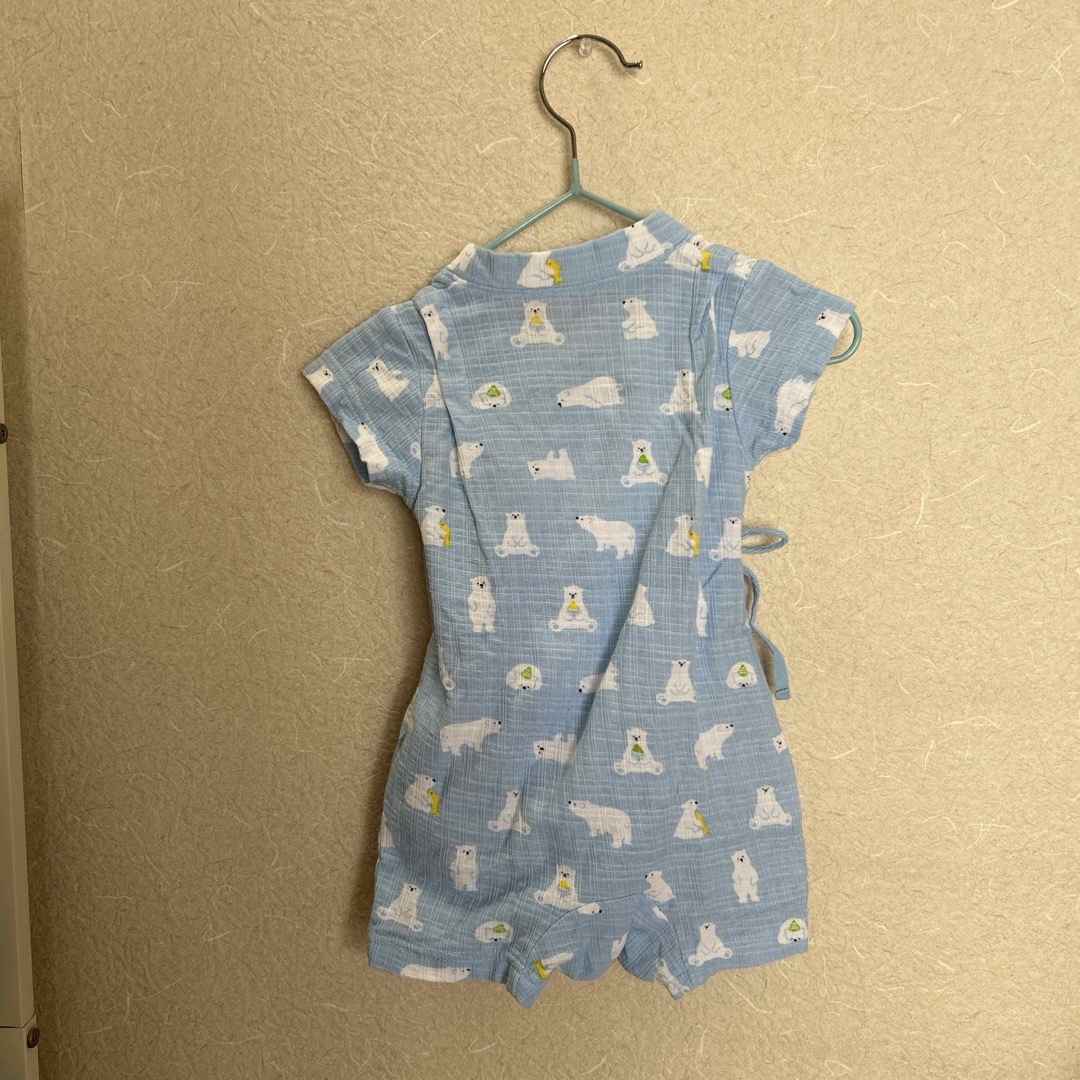 motherways(マザウェイズ)のシロクマ　甚平　69 キッズ/ベビー/マタニティのベビー服(~85cm)(甚平/浴衣)の商品写真