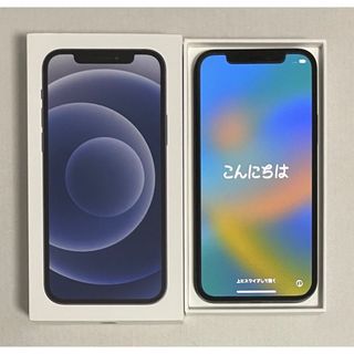 アップル(Apple)のiPhone 12 64GB ブラック SIMロック解除済 動作正常 残債なし(スマートフォン本体)