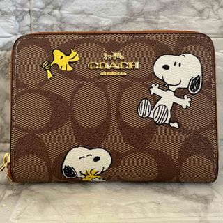 COACH - 新品未使用　COACH ×ピーナッツコラボ　SNOOPY コラボ　折り財布