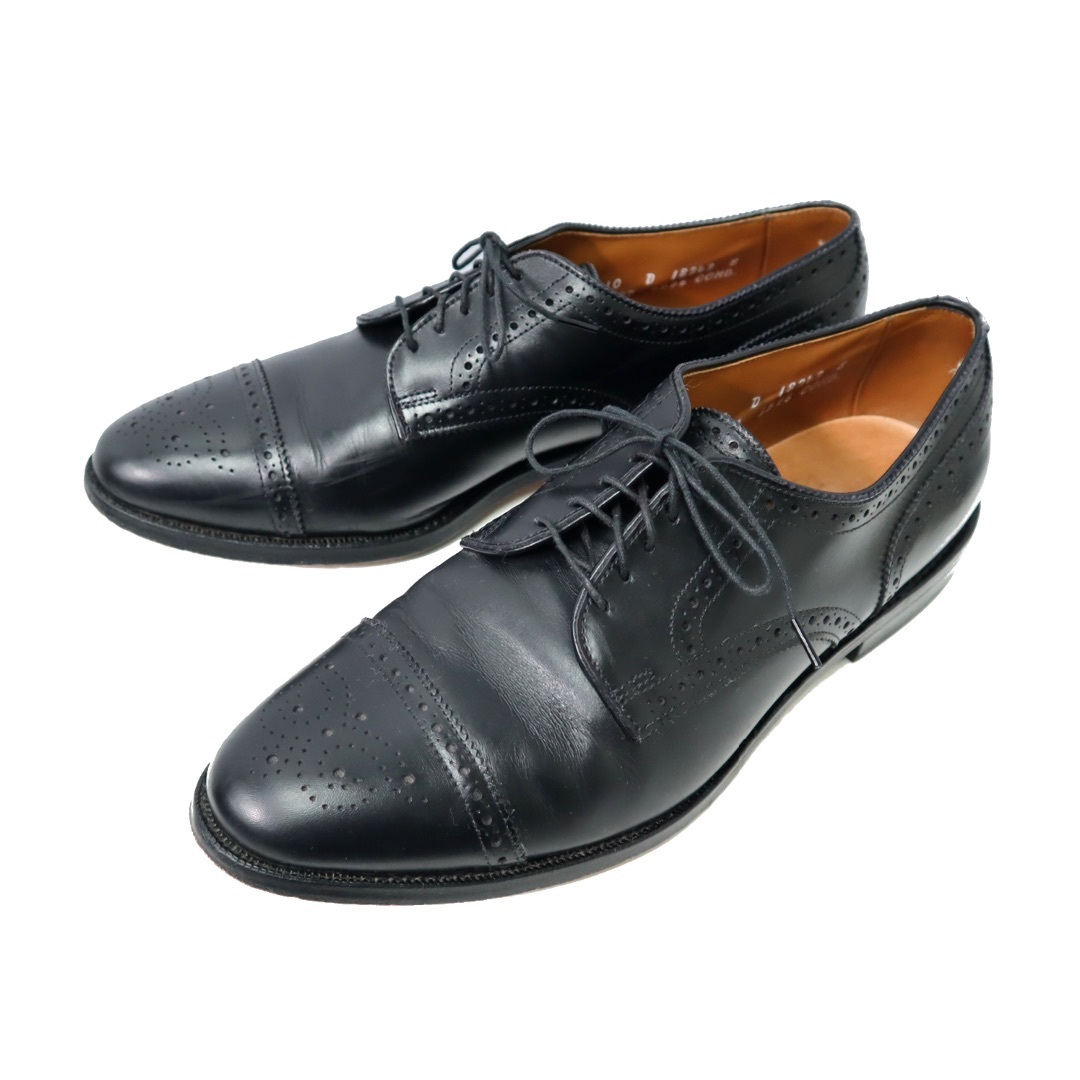 Allen Edmonds(アレンエドモンズ)の90s アレンエドモンズ 5207 サンフォード レザー ドレス シューズ 黒 メンズの靴/シューズ(ドレス/ビジネス)の商品写真