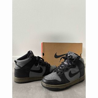 ナイキ(NIKE)のNIKE DUNK HIGH LE 1999年製  ブラック クールグレー(スニーカー)