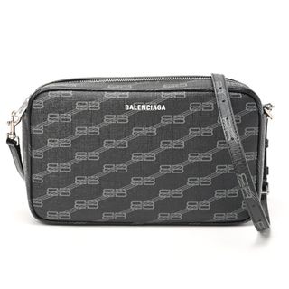 バレンシアガ / BALENCIAGA   BBモノグラム シグネチャー ミディアム カメラバッグ   702723　ブラック 　【中古】 商品番号 S-155412(ショルダーバッグ)