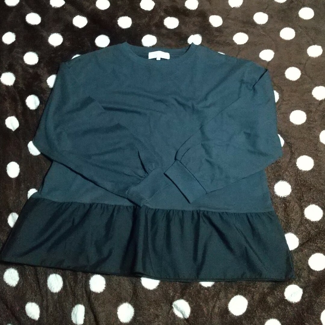 Mサイズ フリルトップス レディースのトップス(Tシャツ(長袖/七分))の商品写真