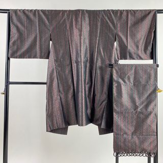 道中着 身丈105cm 裄丈66cm 正絹 美品 名品 【中古】(着物)