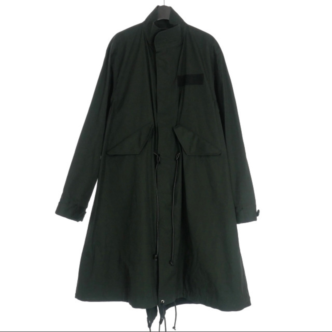 sacai(サカイ)のサカイ sacai 22AW コットンモッズコート ジャケット 2 黒 ブラック メンズのジャケット/アウター(モッズコート)の商品写真