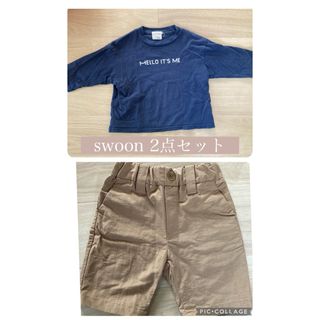 コドモビームス(こども ビームス)のswoon トップス&ハーフパンツ　2点セット　M(100〜110)(Tシャツ/カットソー)