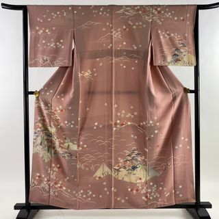 訪問着 身丈159cm 裄丈63.5cm 正絹 美品 逸品 【中古】(着物)