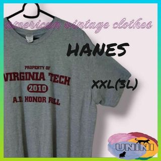 ヘインズ(Hanes)の最終値下げ　《海外古着》Hanes ヘインズ XXL 3L 大きいサイズ③(Tシャツ/カットソー(半袖/袖なし))