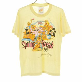 【VINTAGE】80s SPRING BREAK 86 半袖Tシャツ(Tシャツ/カットソー(半袖/袖なし))