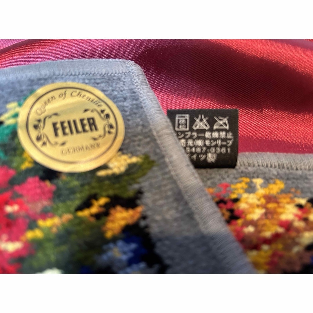 FEILER(フェイラー)のフェイラーハンカチ新品未使用品シール付き　入手困難なお品「クランツ」です❣️ レディースのファッション小物(ハンカチ)の商品写真