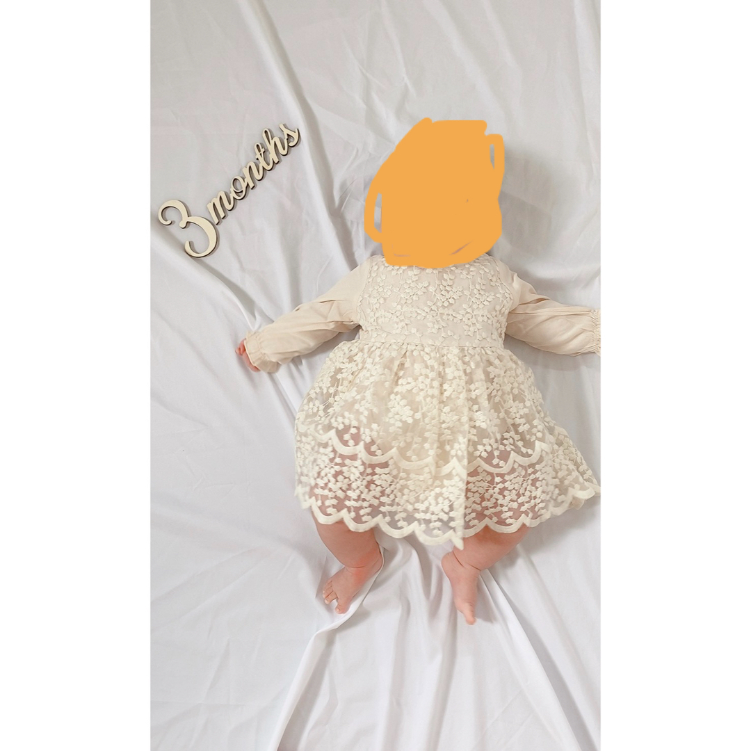 SHEIN(シーイン)のSHEIN ドレス　ワンピース風ロンパース キッズ/ベビー/マタニティのベビー服(~85cm)(ワンピース)の商品写真