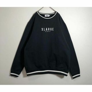 エクストララージ(XLARGE)のX-LARGE エクストララージ　センター刺繍　リブライン　裏起毛　スウェット(スウェット)