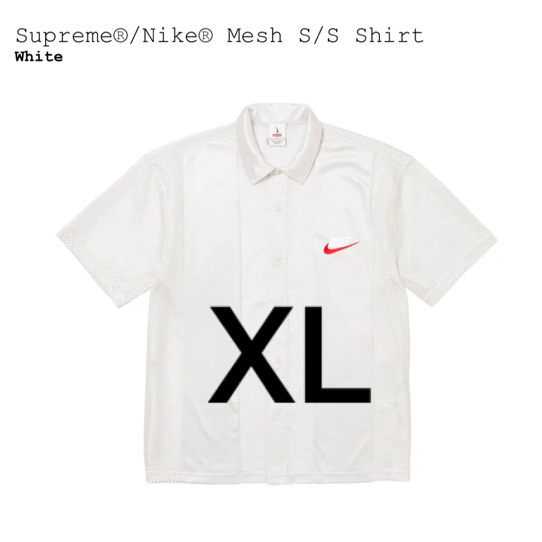 NIKE(ナイキ)のSupreme x Nike Mesh S/S Shirt "White" メンズのトップス(シャツ)の商品写真