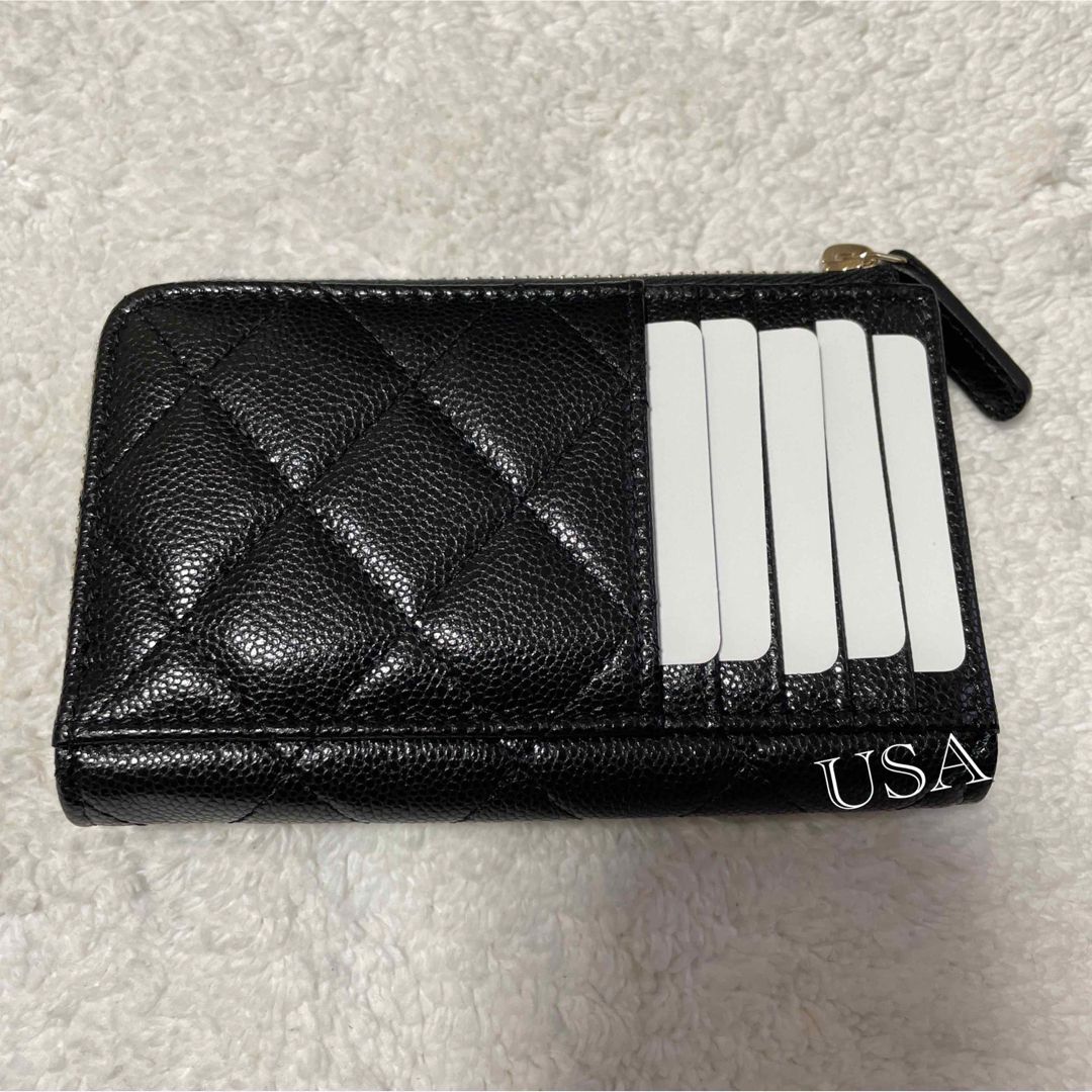 CHANEL(シャネル)の新品 シャネル CHANEL マトラッセ　フラグメントケース　ミニ財布　ブラック レディースのファッション小物(財布)の商品写真