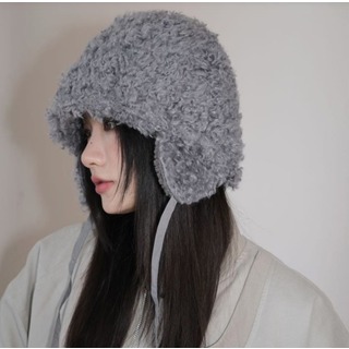 【残りわずか】耳　帽子　ニット帽　帽子　防寒　デザイン　韓国　コーデ