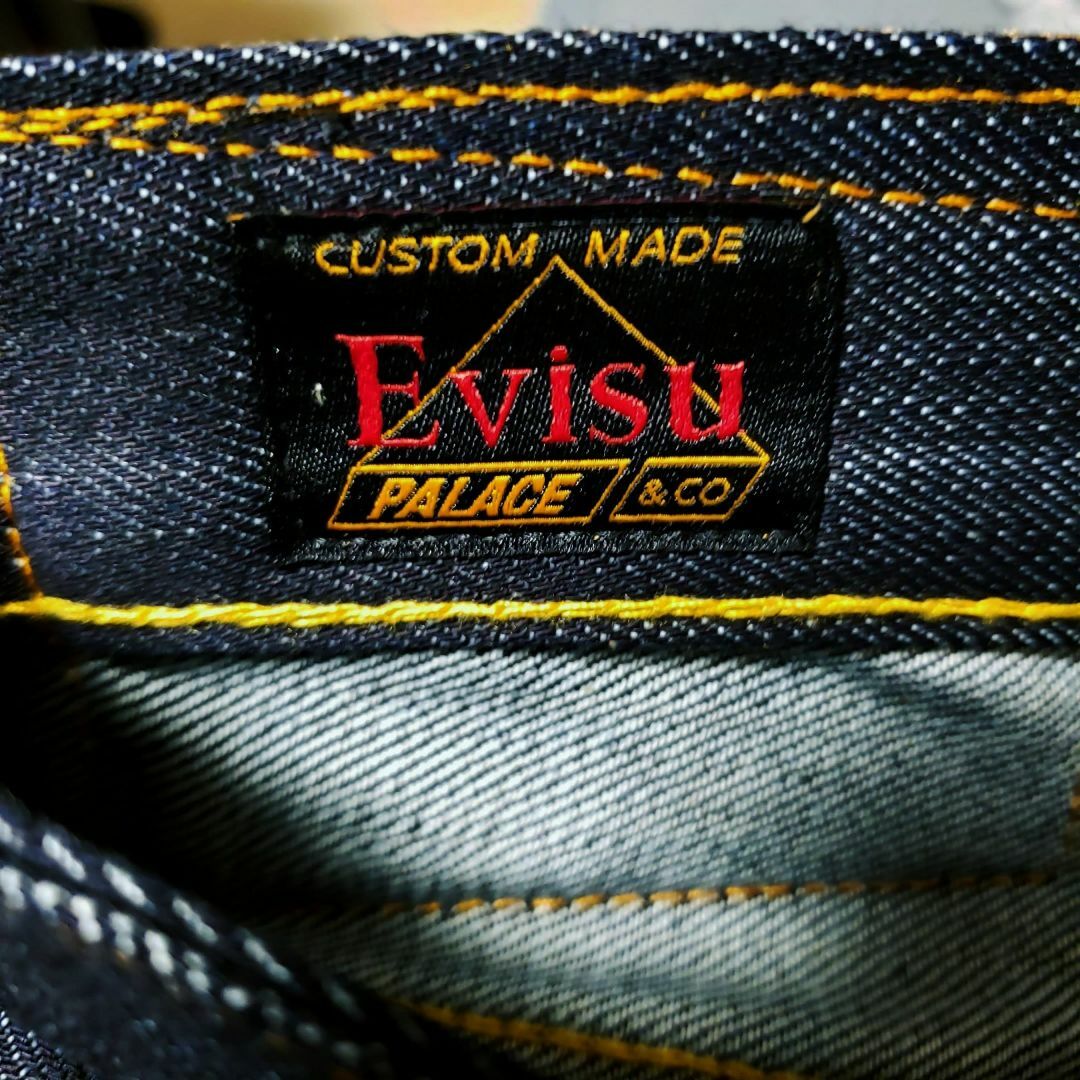 PALACE(パレス)のPALACE EVISU DICE DENIM JEAN RAW 36 コラボ メンズのパンツ(デニム/ジーンズ)の商品写真