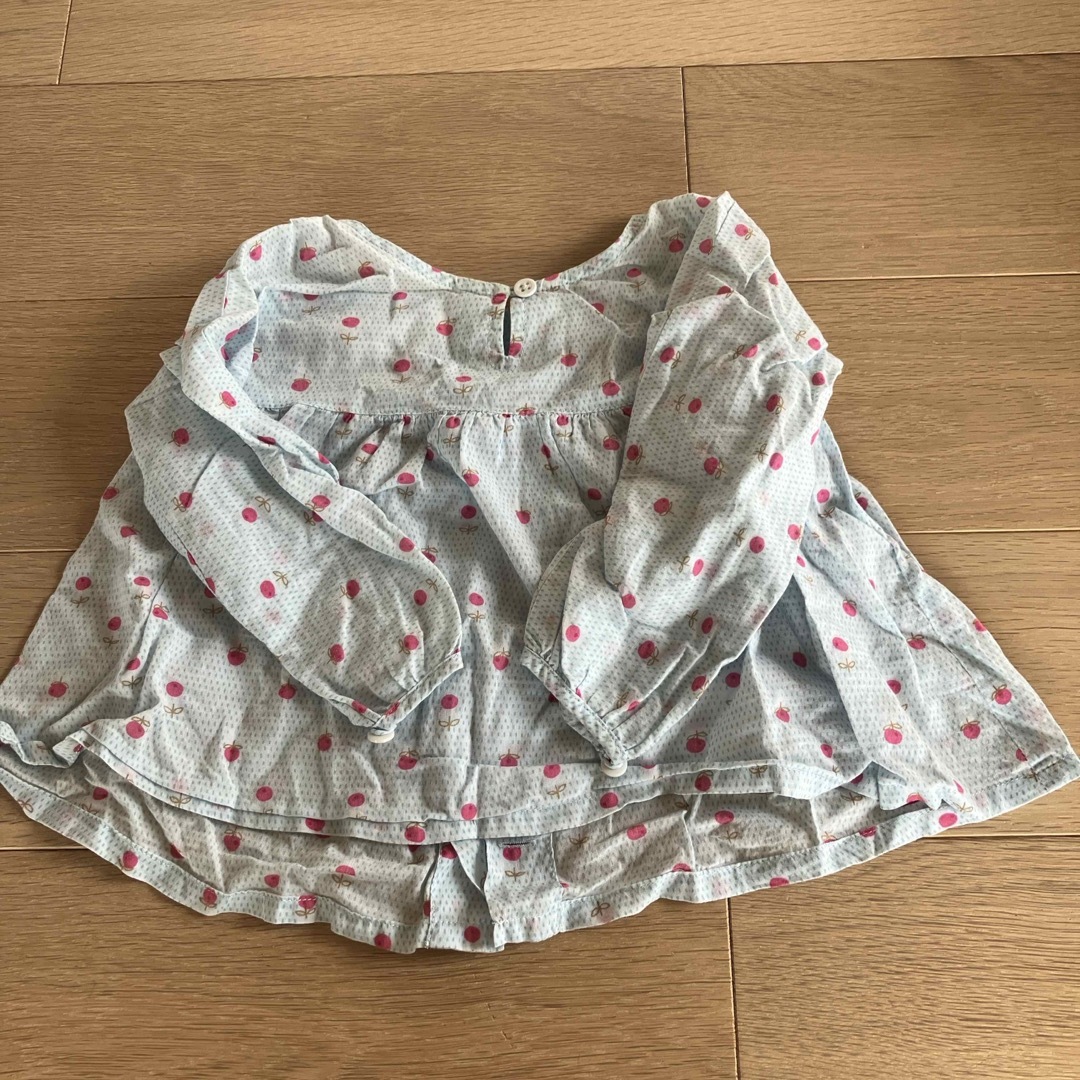 PETIT BATEAU(プチバトー)の14 プチバトー　シャツ　12m74 【三点おまとめ¥1500】 キッズ/ベビー/マタニティのベビー服(~85cm)(シャツ/カットソー)の商品写真