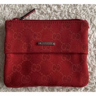 グッチ(Gucci)のグッチ GUCCI ポケットティッシュケース ポーチ 赤(ポーチ)