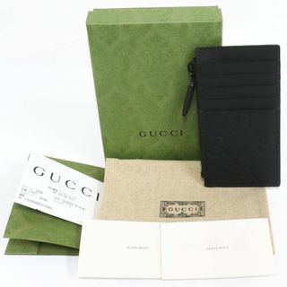 グッチ(Gucci)のグッチ GG ラバーエフェクト ジップカードケース(771314)(名刺入れ/定期入れ)