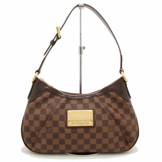 ルイヴィトン(LOUIS VUITTON)の美品 ルイヴィトン ハンドバッグ ダミエ エベヌ テムズ PM N48180 LOUIS VUITTON ブラウン ブランド レディース フランス製(ハンドバッグ)