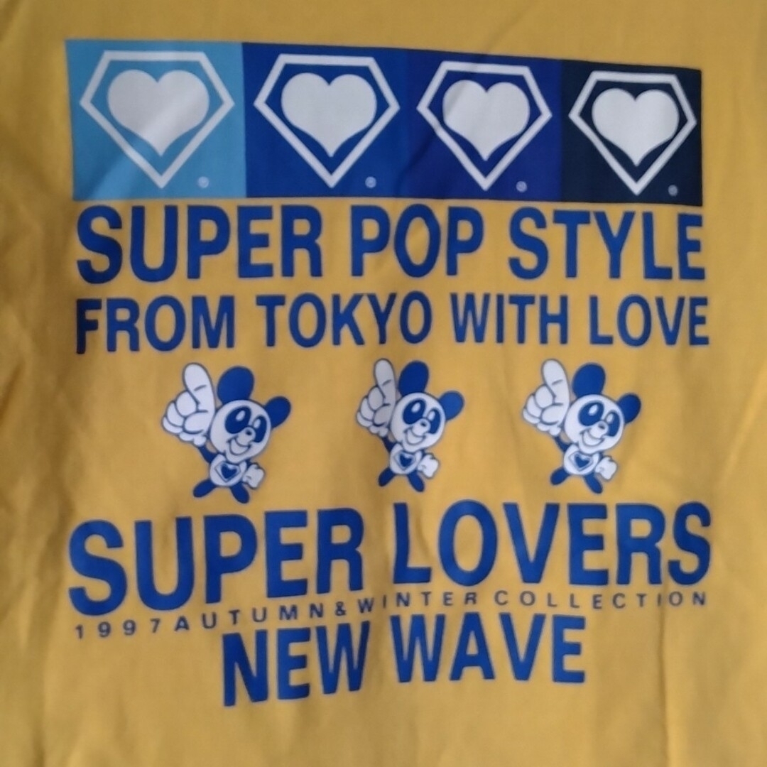 SUPER LOVERS(スーパーラヴァーズ)のスーパーラヴァーズ Tシャツ パンダ 1997 黄色 SUPER LOVERS メンズのトップス(Tシャツ/カットソー(半袖/袖なし))の商品写真