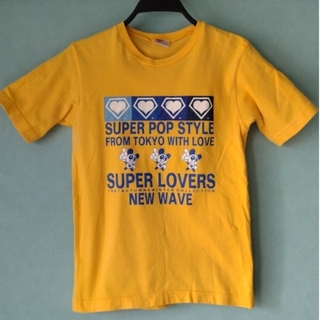スーパーラヴァーズ(SUPER LOVERS)のスーパーラヴァーズ Tシャツ パンダ 1997 黄色 SUPER LOVERS(Tシャツ/カットソー(半袖/袖なし))