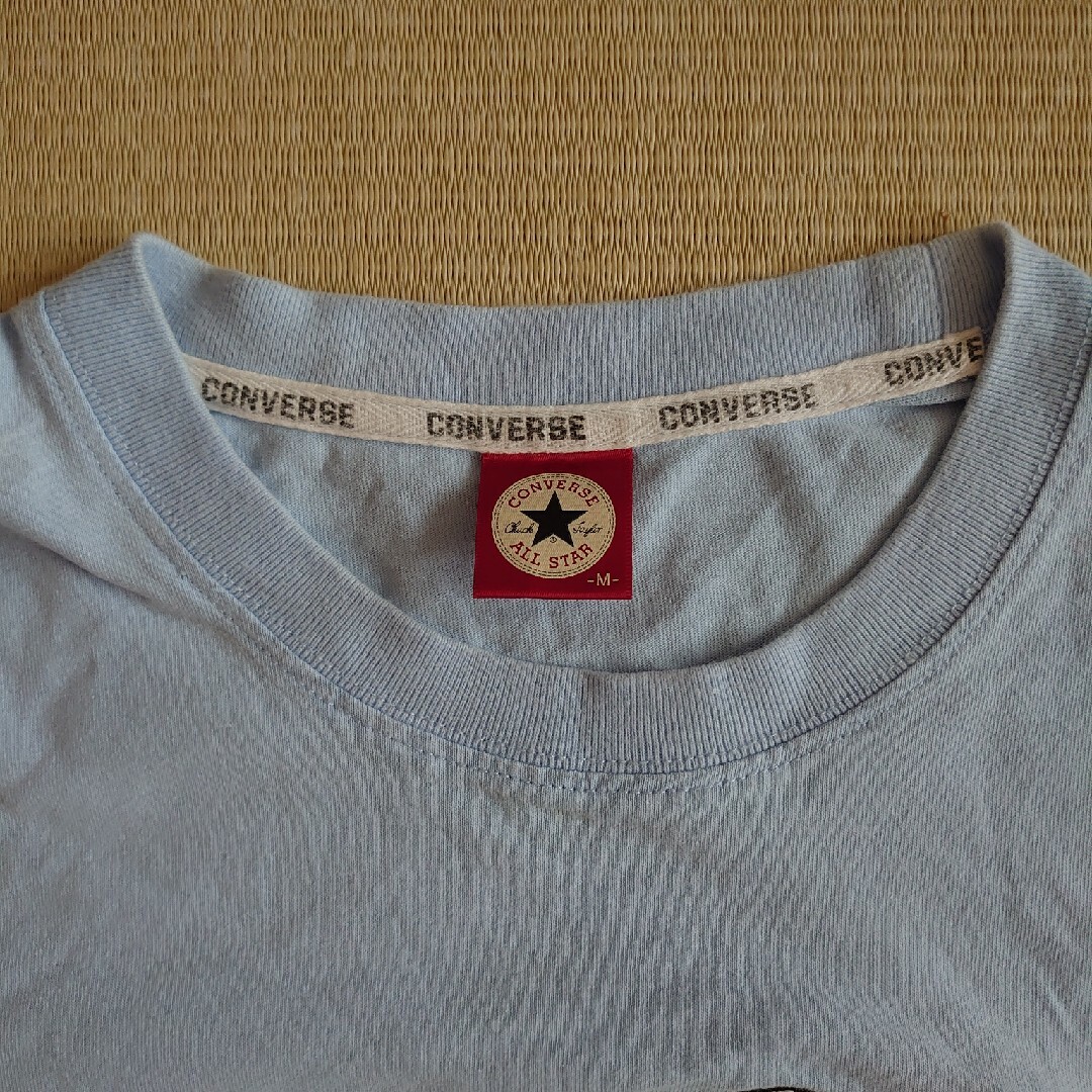 コンバース　オールスター　Ｔシャツ　もこもこホワイト　サイズМ レディースのトップス(Tシャツ(半袖/袖なし))の商品写真