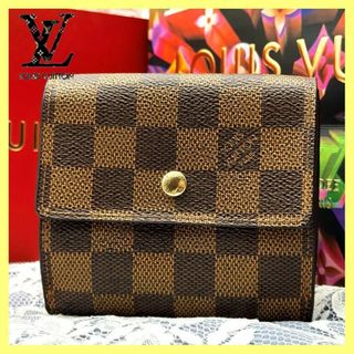 ルイヴィトン(LOUIS VUITTON)の✨極美品✨ルイヴィトン ダミエ ポルトフォイユ エリーズ  Wホック 財布 78(財布)